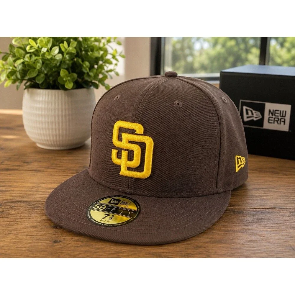 New Era 59FIFTY San Diego Padres Brown Fitted Cap 7 3/8 58.7cm